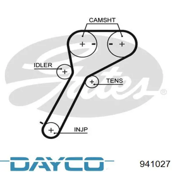 Correa distribucion 941027 Dayco