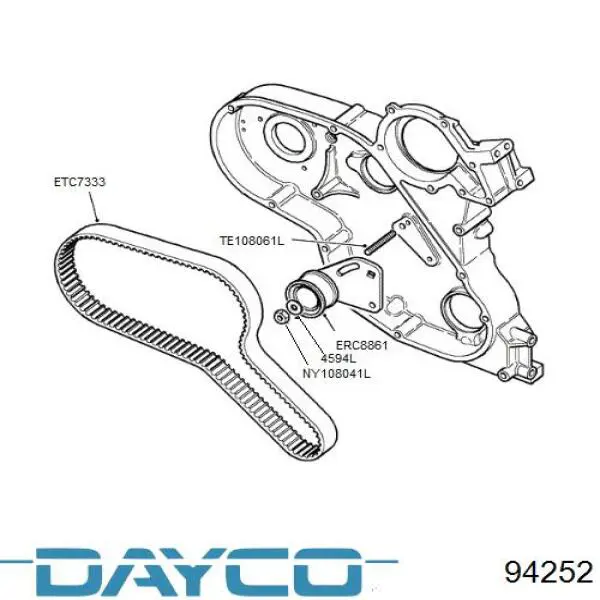 Купить 94252 Dayco Ремень газораспределительного механизма