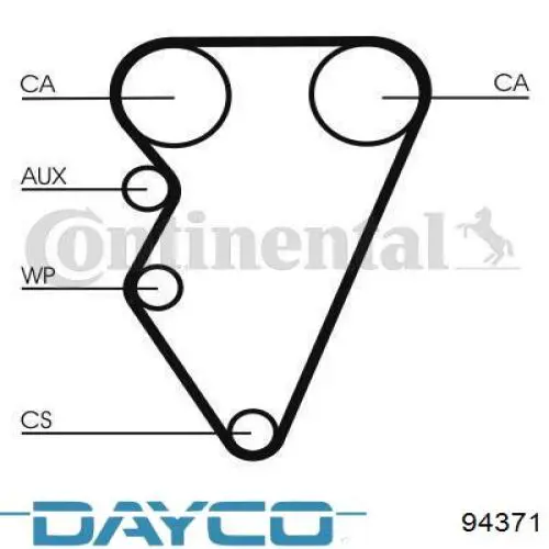 Correa distribucion 94371 Dayco