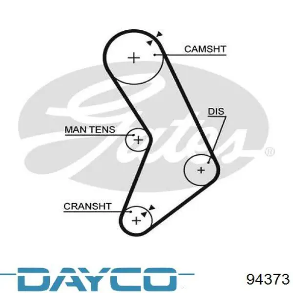 94373 Dayco Ремень двигателя