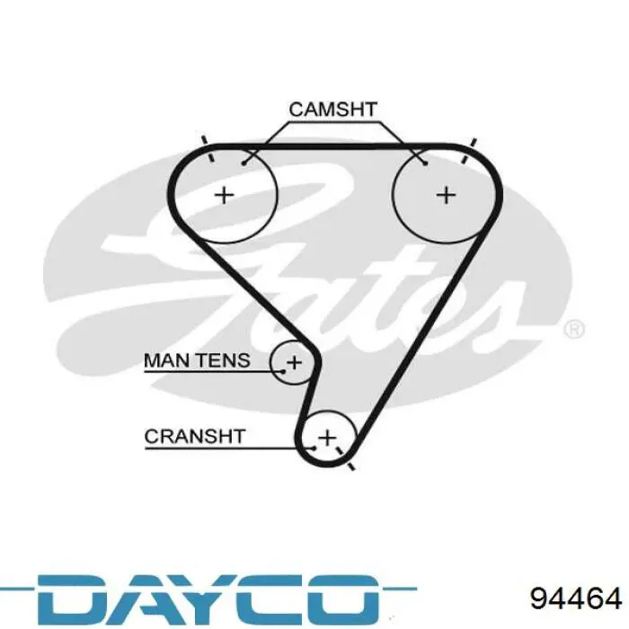 Зубчатый ремень Dayco 94464 цена, от 16.98 USD