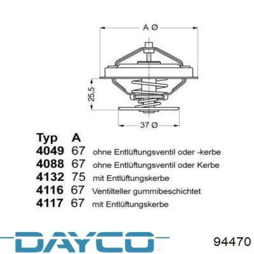 Зубчатый ремень Dayco 94470 цена, от 8.33 USD