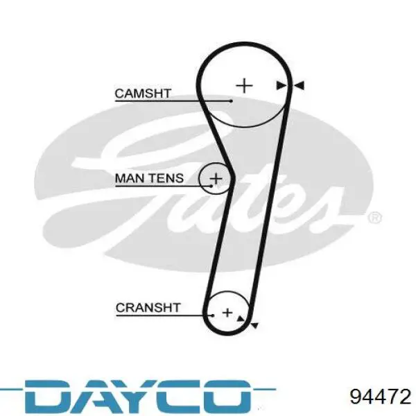 Зубчатый ремень Dayco 94472 цена, от 12.62 USD