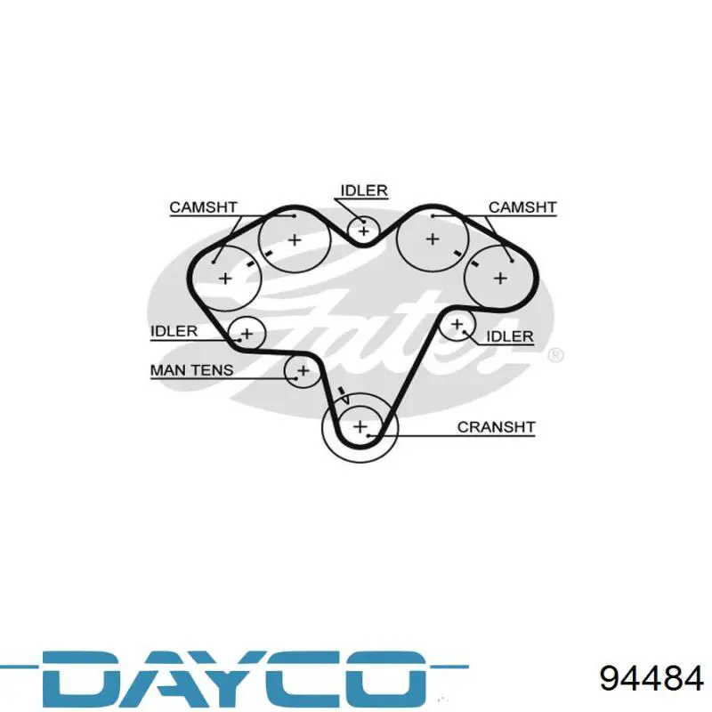 Зубчатый ремень Dayco 94484 цена, от 11.21 USD