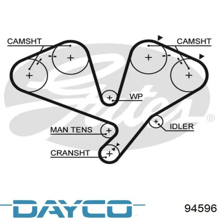 Ремень ГРМ 94596 Dayco