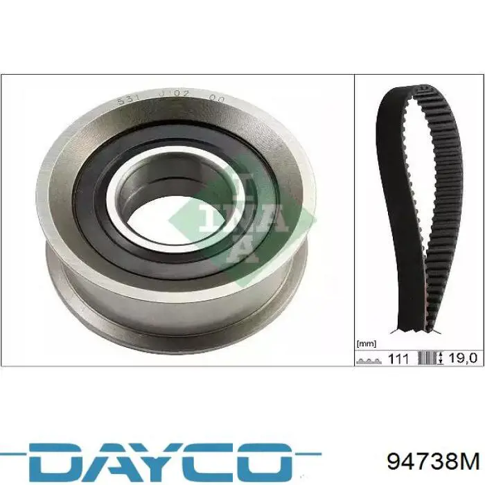 94738M Dayco Ремень двигателя