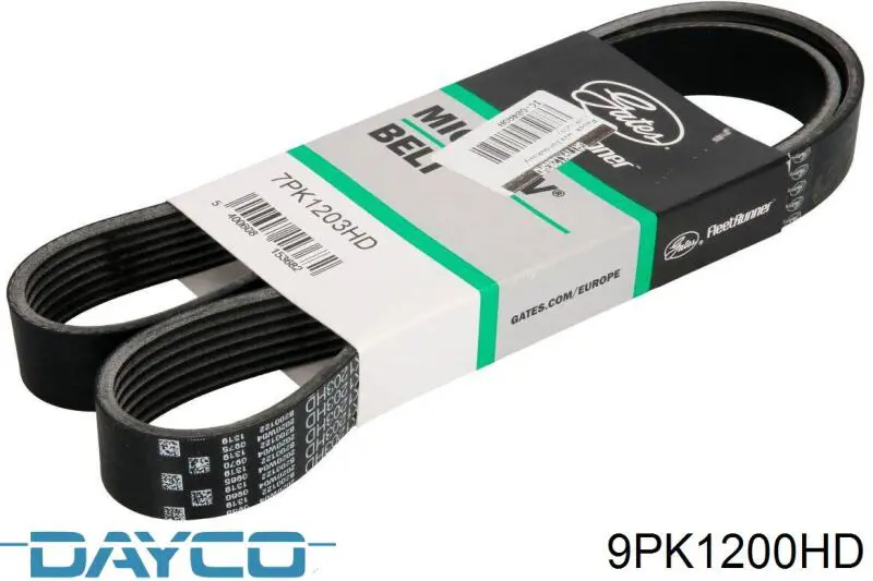 9PK1200HD Dayco ремень генератора