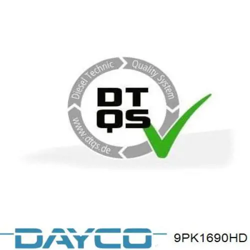 9PK1690HD Dayco ремень генератора