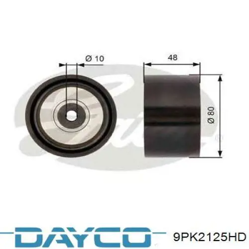 Купить 9PK2125HD Dayco Ремень генератора