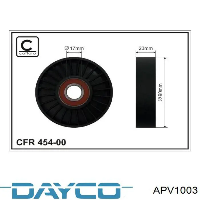 Роликовий модуль натяжителя ремня Dayco APV1003 цена, от 61.91 USD