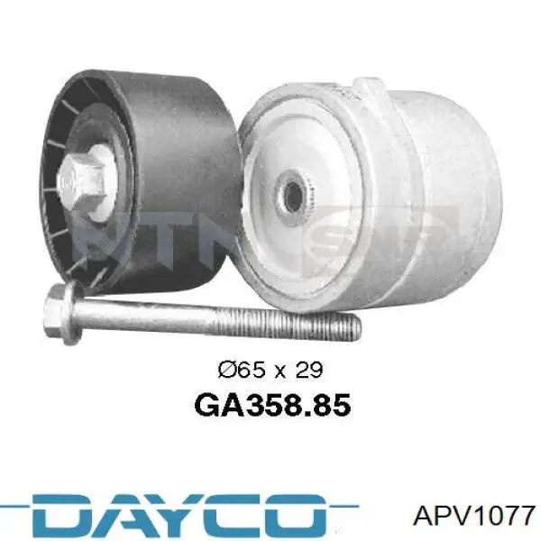 Роликовий модуль натяжителя ремня Dayco APV1077 цена, от 27.25 USD