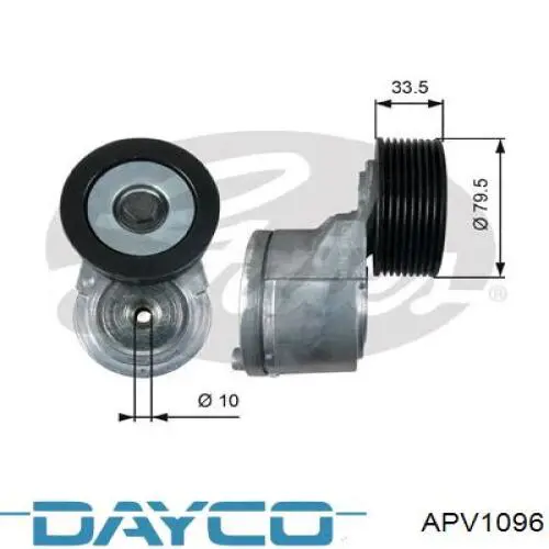 Роликовий модуль натяжителя ремня Dayco APV1096 цена, от 96.41 USD