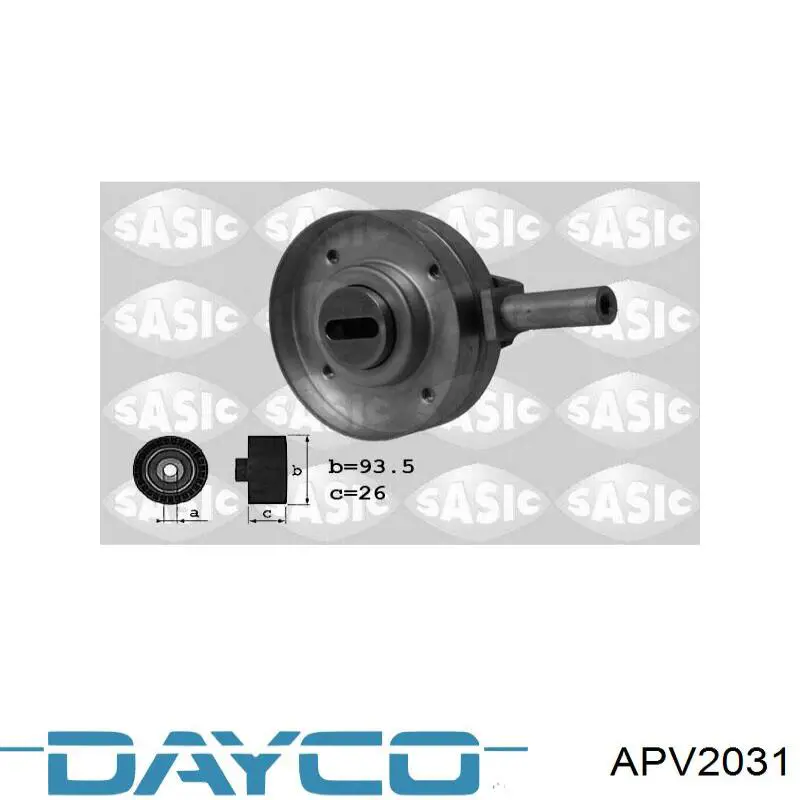 Натяжной ролик Dayco APV2031 цена, от 72.68 USD