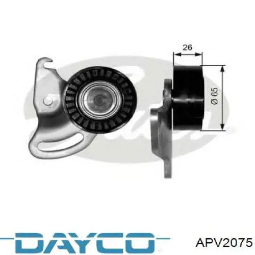 Натяжной ролик Dayco APV2075 цена, от 32.15 USD