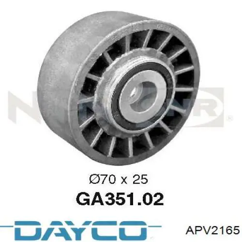 Паразитный ролик APV2165 Dayco