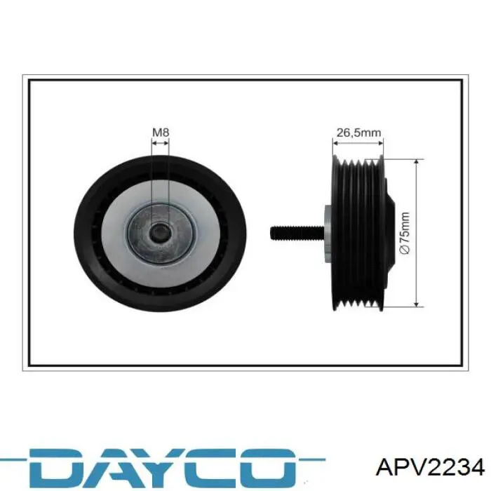 APV2234 Dayco натяжитель приводного ремня