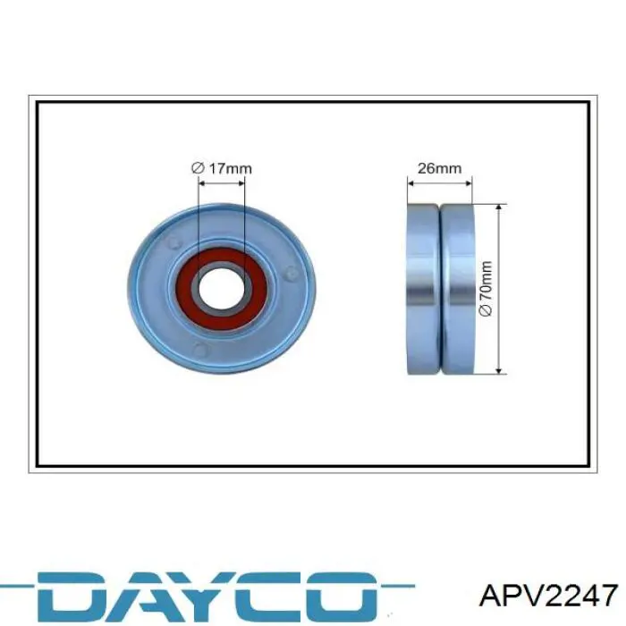 Натяжитель приводного ремня APV2247 Dayco