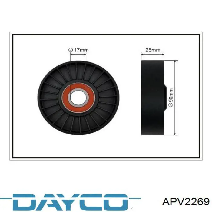 Купить APV2269 Dayco Натяжитель приводного ремня