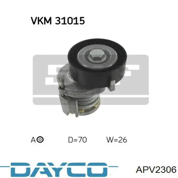 Натяжитель приводного ремня APV2306 Dayco