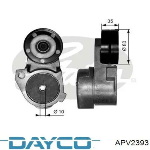 Роликовий модуль натяжителя ремня Dayco APV2393 цена, от 55.54 USD
