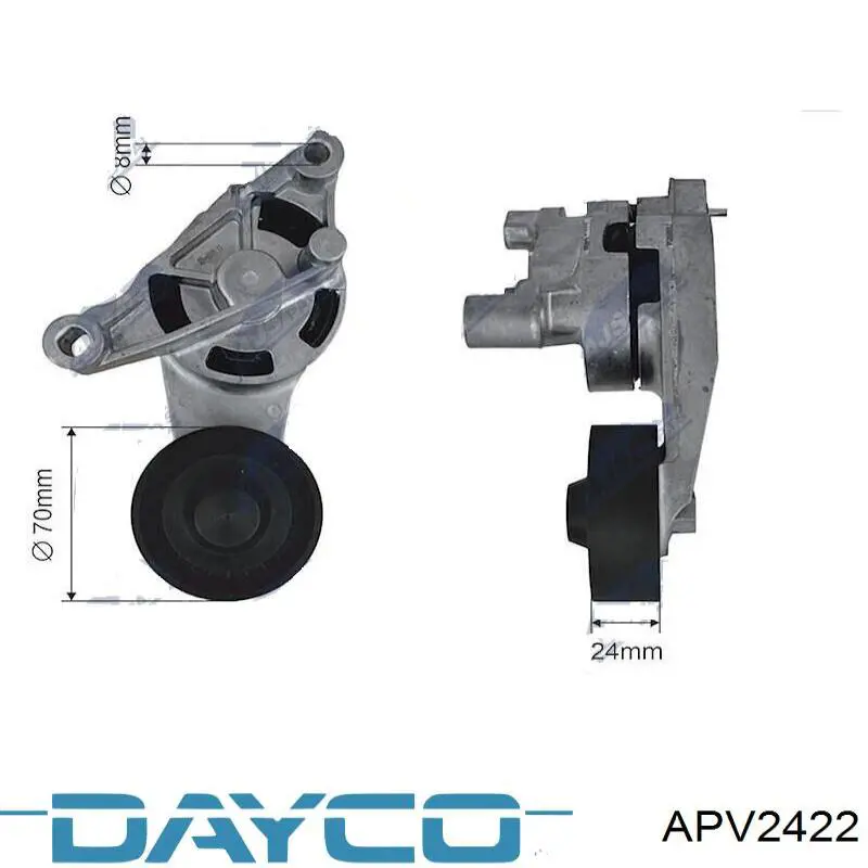 Купить APV2422 Dayco Натяжитель приводного ремня