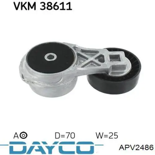 Роликовий модуль натяжителя ремня Dayco APV2486 цена, от 51.20 USD