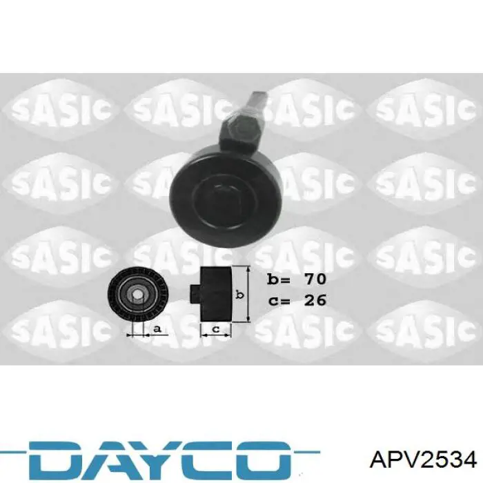 APV2534 Dayco натяжной ролик