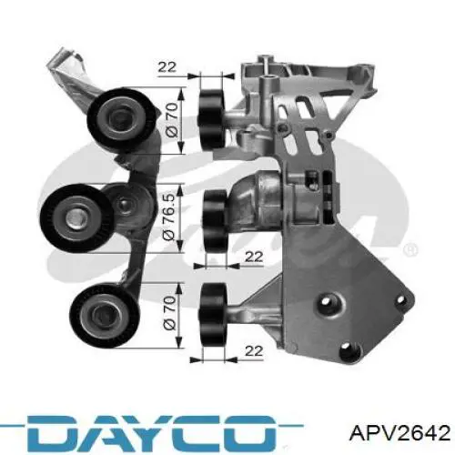 Купить APV2642 Dayco Натяжитель приводного ремня