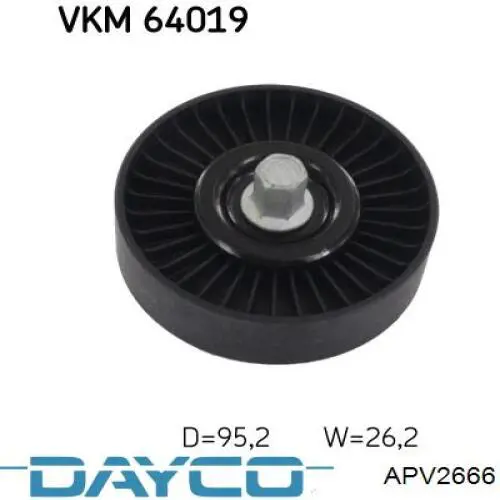 APV2666 Dayco паразитный ролик