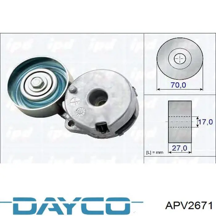 Натяжитель приводного ремня APV2671 Dayco