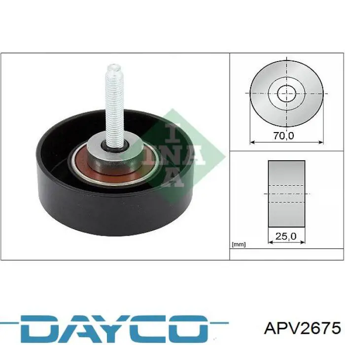 APV2675 Dayco паразитный ролик