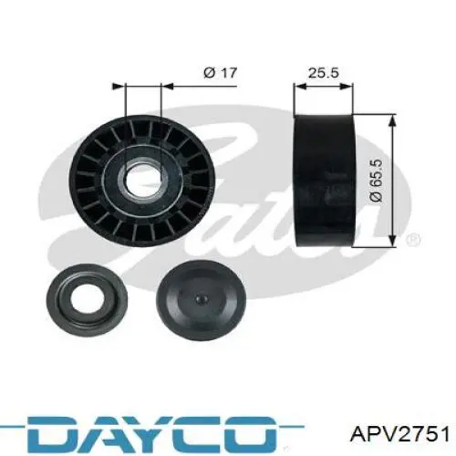 Паразитный ролик приводного ремня Dayco APV2751 цена, от 13.99 USD