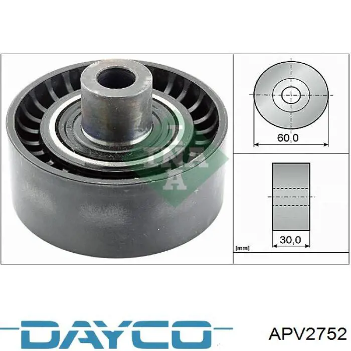 Паразитный ролик приводного ремня Dayco APV2752 цена, от 17.83 USD