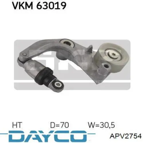 Купить APV2754 Dayco Натяжитель приводного ремня