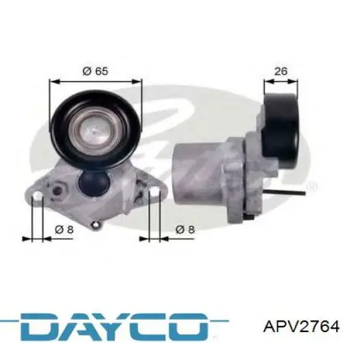 Натяжитель приводного ремня APV2764 Dayco