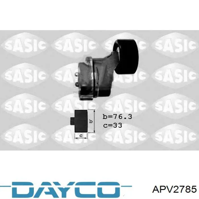 Натяжная планка поликлинового ремня Dayco APV2785