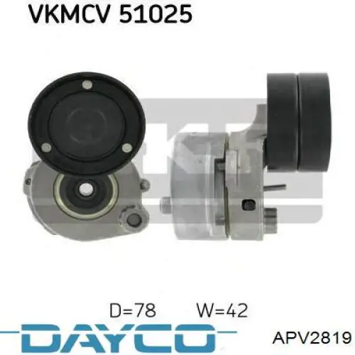 Купить APV2819 Dayco Натяжитель приводного ремня