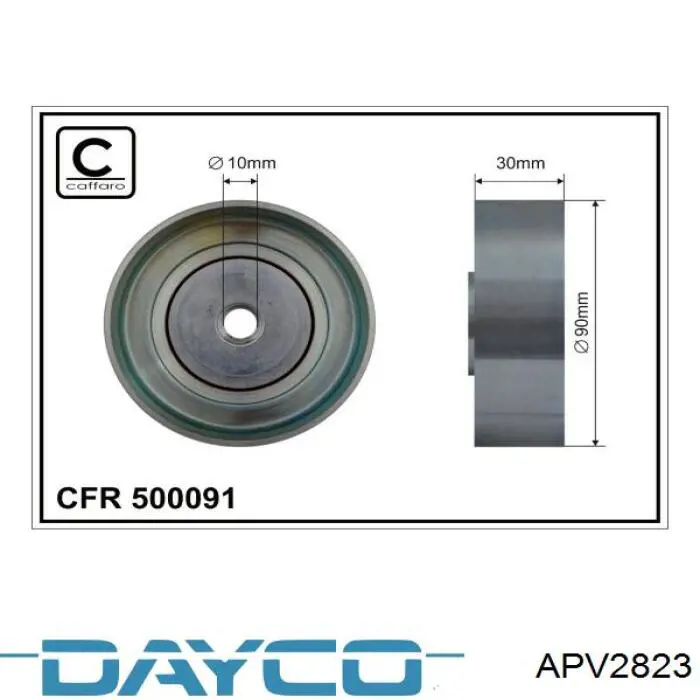 Паразитный ролик приводного ремня Dayco APV2823 цена, от 18.64 USD