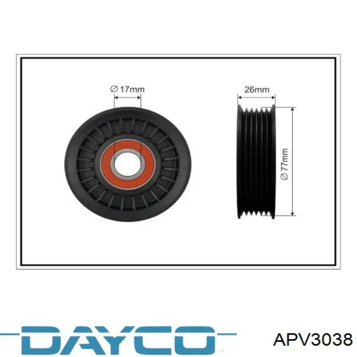 APV3038 Dayco натяжитель приводного ремня