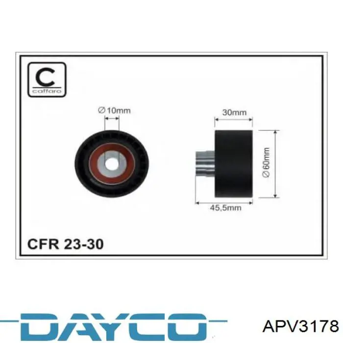 Ролик паразитный Dayco APV3178