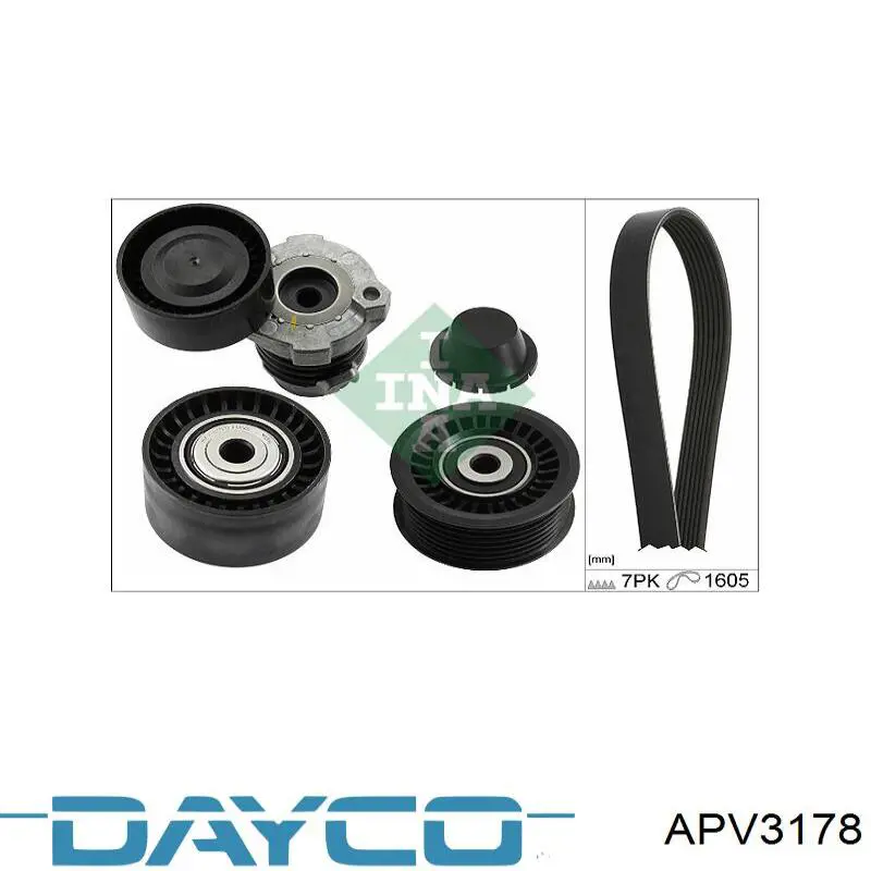 APV3178 Dayco Ролик приводного ремня, паразитный