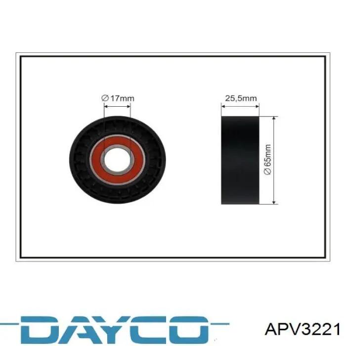 Натяжитель приводного ремня APV3221 Dayco