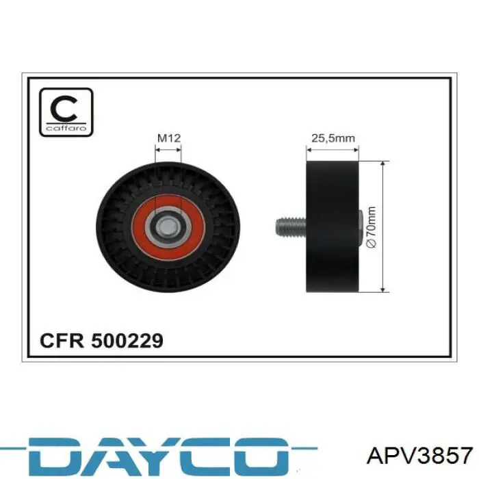 Купить APV3857 Dayco Натяжитель приводного ремня