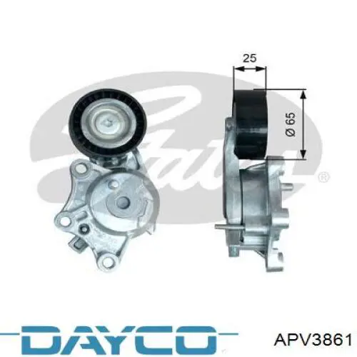 Роликовий модуль натяжителя ремня Dayco APV3861 цена, от 35.33 USD