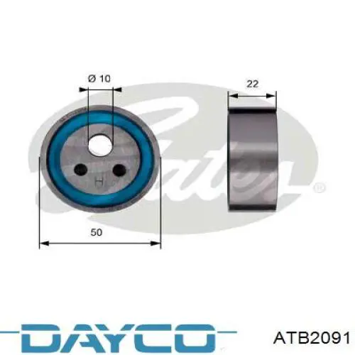 Ролик натяжителя ремня газораспределения Dayco ATB2091 цена, от 8.24 USD