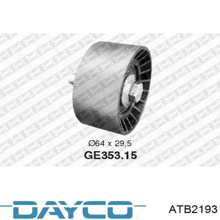 Обводной ролик ремня ГРМ Dayco ATB2193 цена, от 6.62 USD
