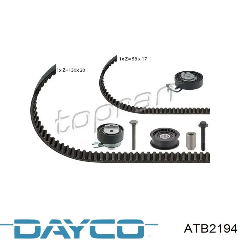 ATB2194 Dayco Ролик натяжителя ремня ГРМ