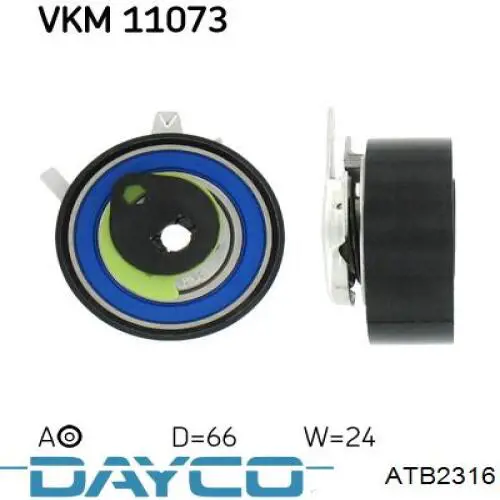 Ролик натяжителя ремня газораспределения Dayco ATB2316 цена, от 30.24 USD