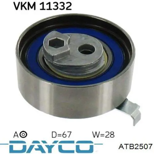 Ролик натяжителя ремня газораспределения Dayco ATB2507 цена, от 56.65 USD