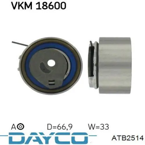 Натяжной ролик ремня ГРМ Dayco ATB2514 цена, от 38.95 USD